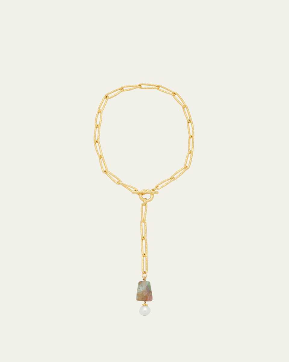 24K YG Electroplated Necklac